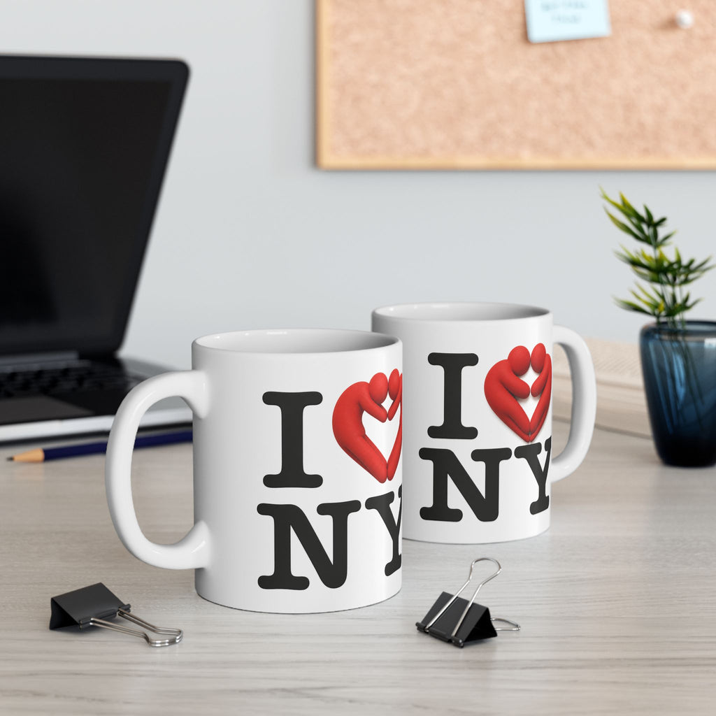 I  NY Ceramic Mug — New York City Souvenir Coffee Cup (11oz & 15oz)