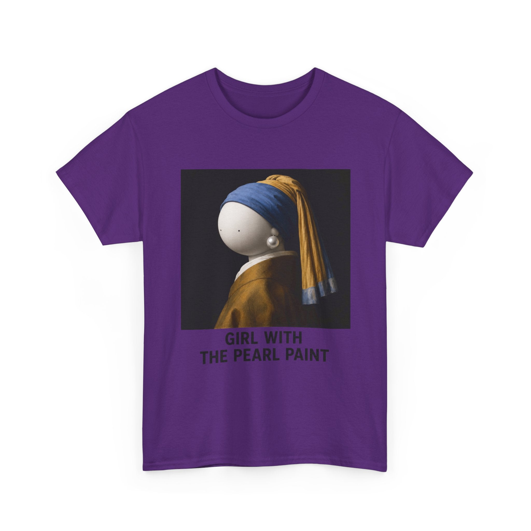Girl with the Pearl Paint T-Shirt — Classic Art Parody Tee