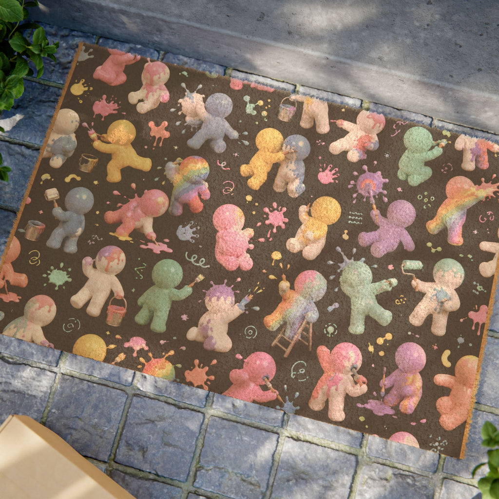 Cosmic Baby Aliens Doormat