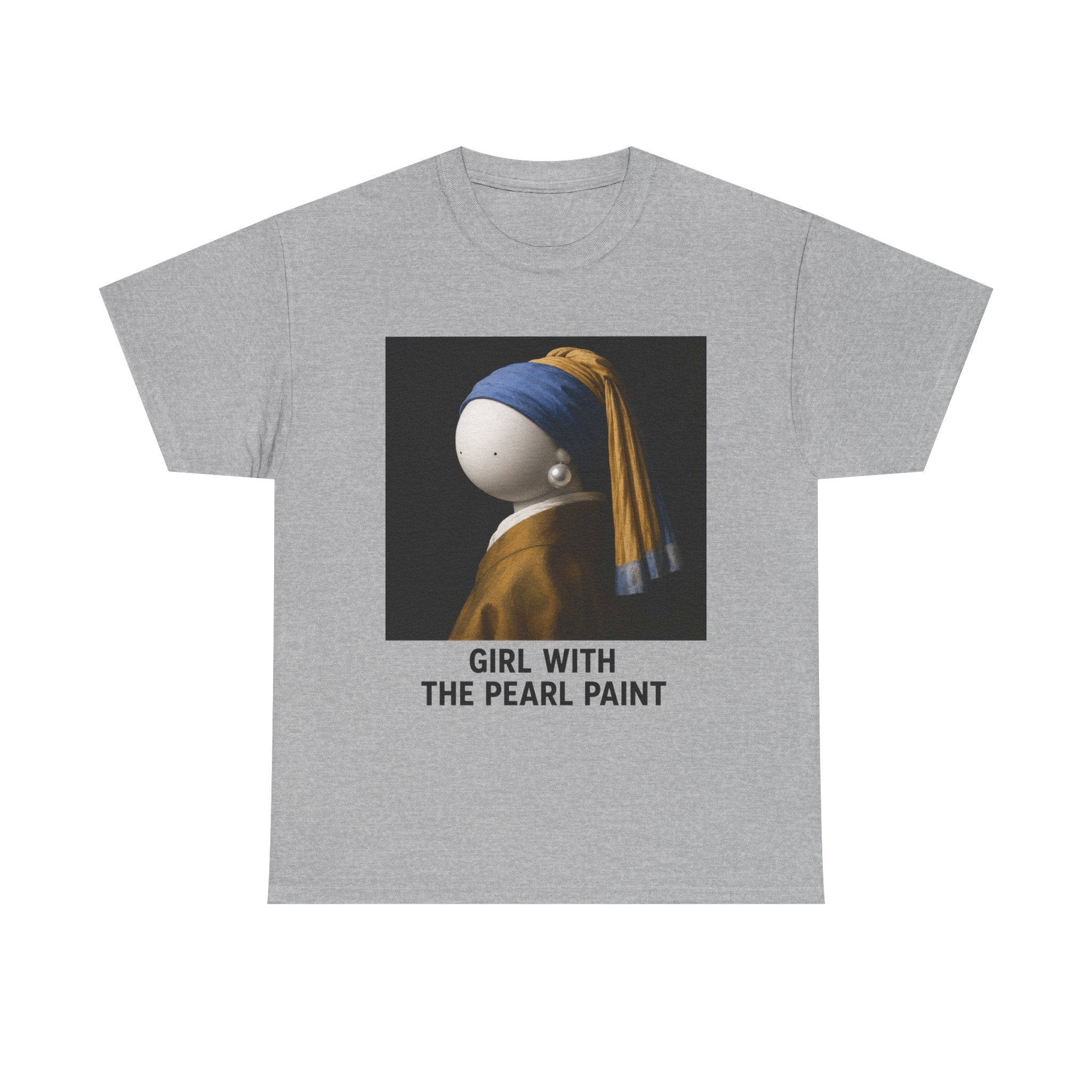 T-Shirt — 'Girl With The Pearl Paint' Classic Art Parody Tee
