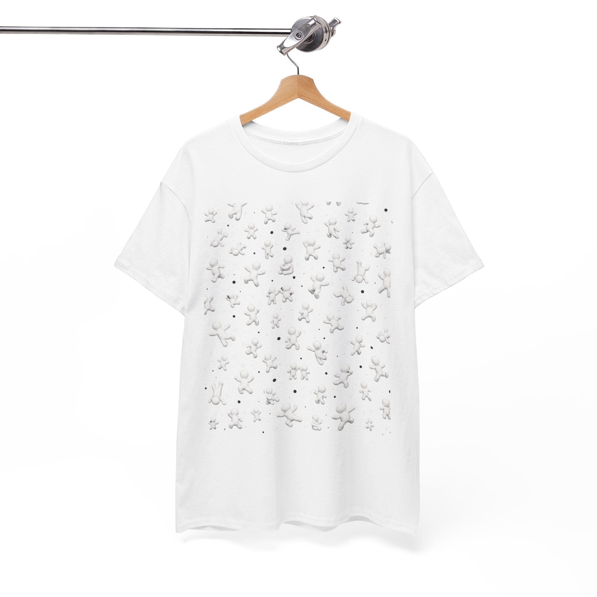 Gingerbread Pattern T-Shirt — Holiday Cookie Print Tee