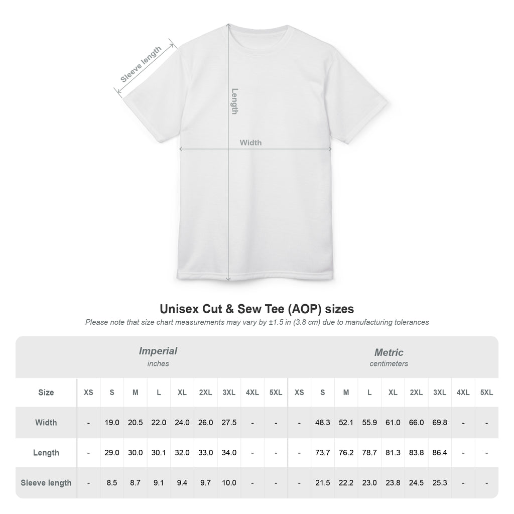 Cow Print All-Over Tee — Black & White Patterned Graphic Shirt