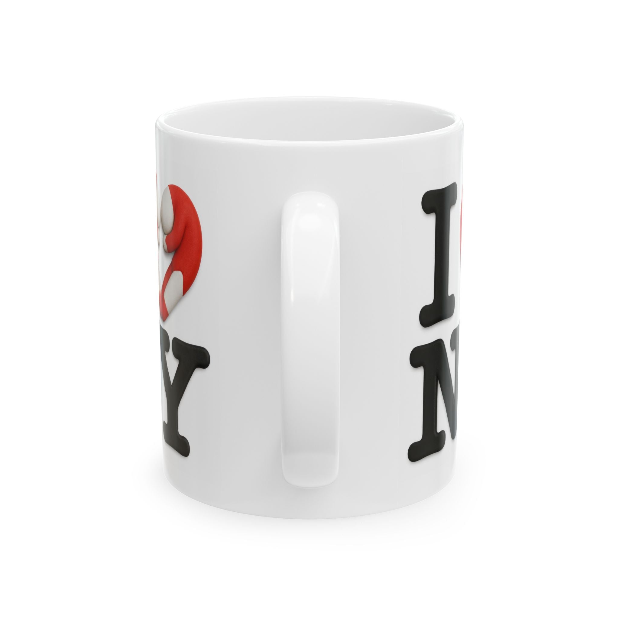 I  NY Ceramic Mug — New York Heart Landmark Coffee Cup (11oz & 15oz)