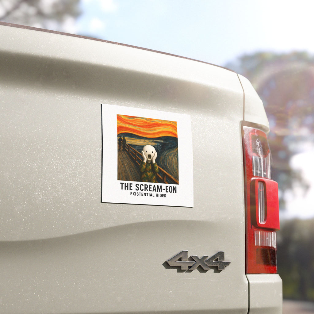 The Scream-eon Magnet — Funny 'Existential Hider' Car Magnet