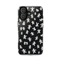 Magnetic Phone Case – Floating Gingerbread Figures on Black (Tough Magnetic)