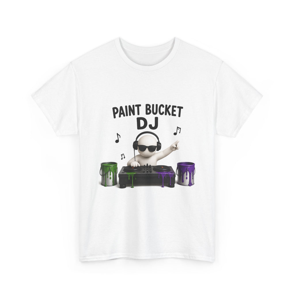 Paint Bucket DJ T-Shirt - Funny Painter Music Tee