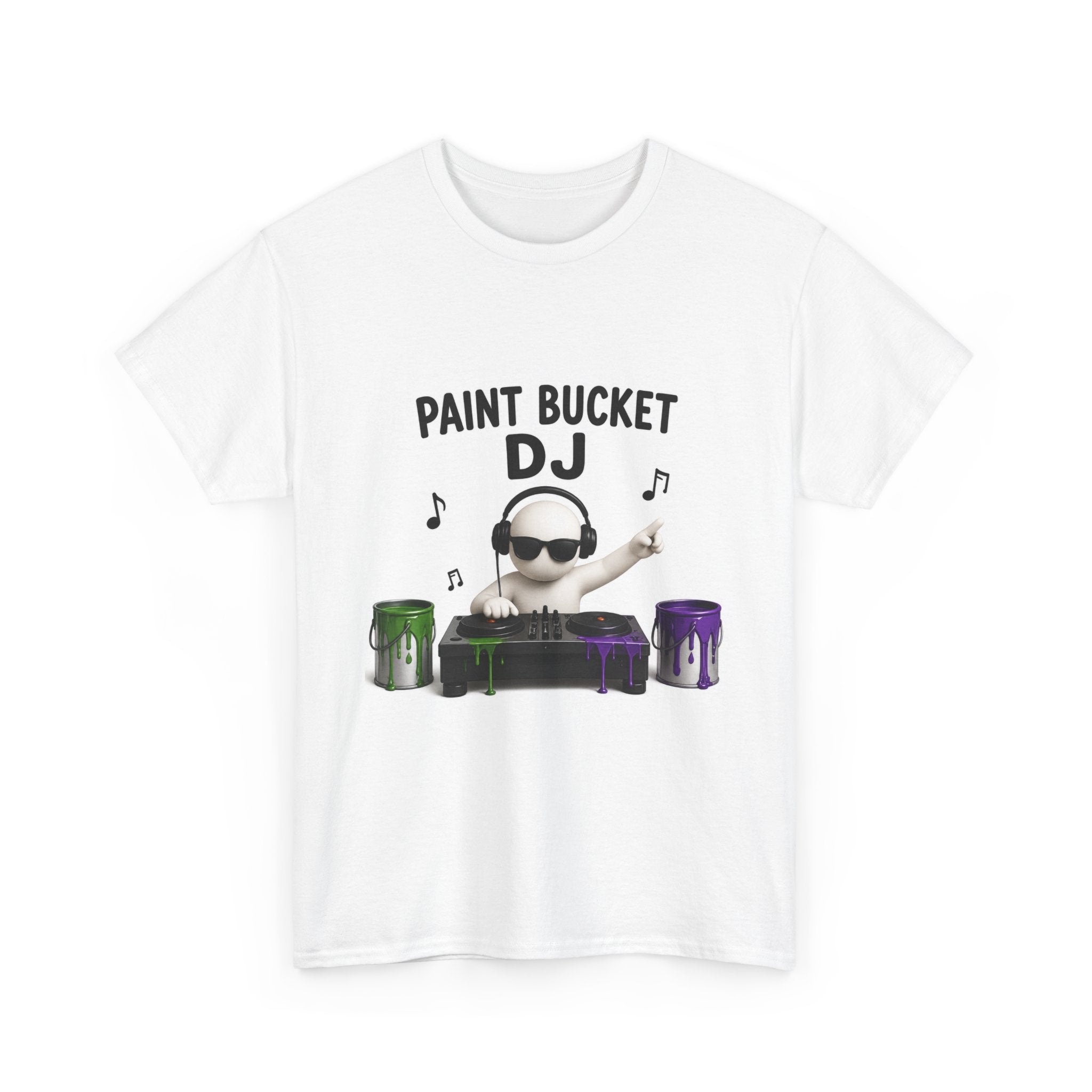 Paint Bucket DJ T-Shirt - Funny Painter Music Tee