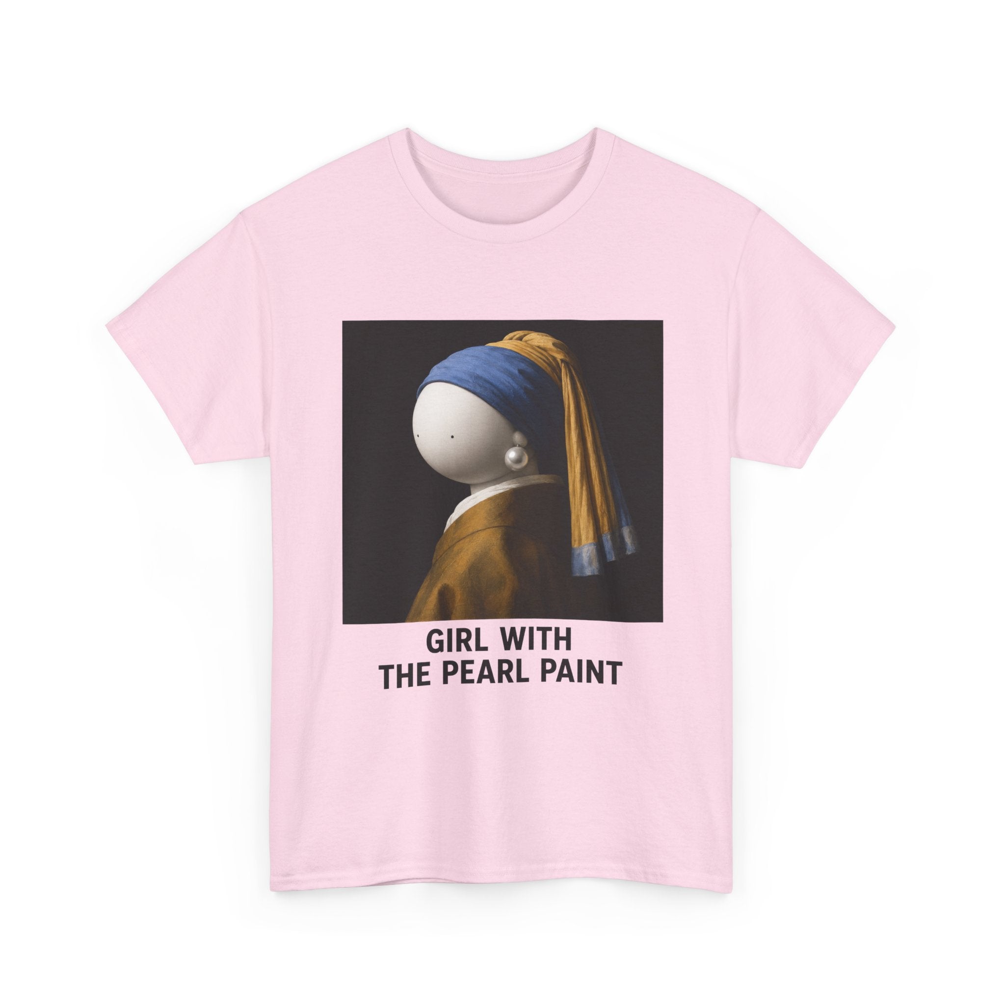 Girl with the Pearl Paint T-Shirt — Classic Art Parody Tee