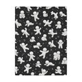 Cozy Minky Blanket — Black & White 3D Figure Pattern Plush Throw