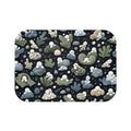 Ocean Pebble Bath Mat — Coastal Abstract Seagrass Non-Slip Bathroom Rug