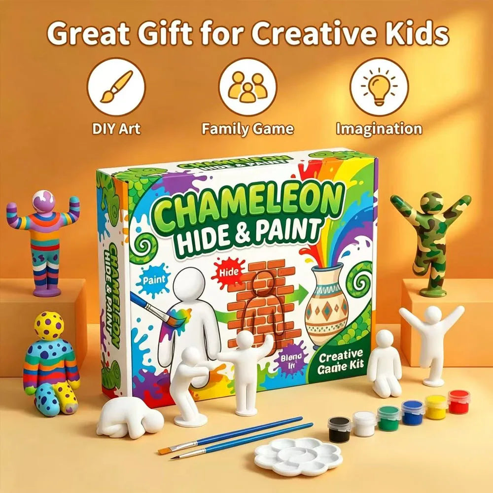 Meccha Chameleon Black Figures DIY Robot Chameleon Figurines – Game Character Collectible Toys