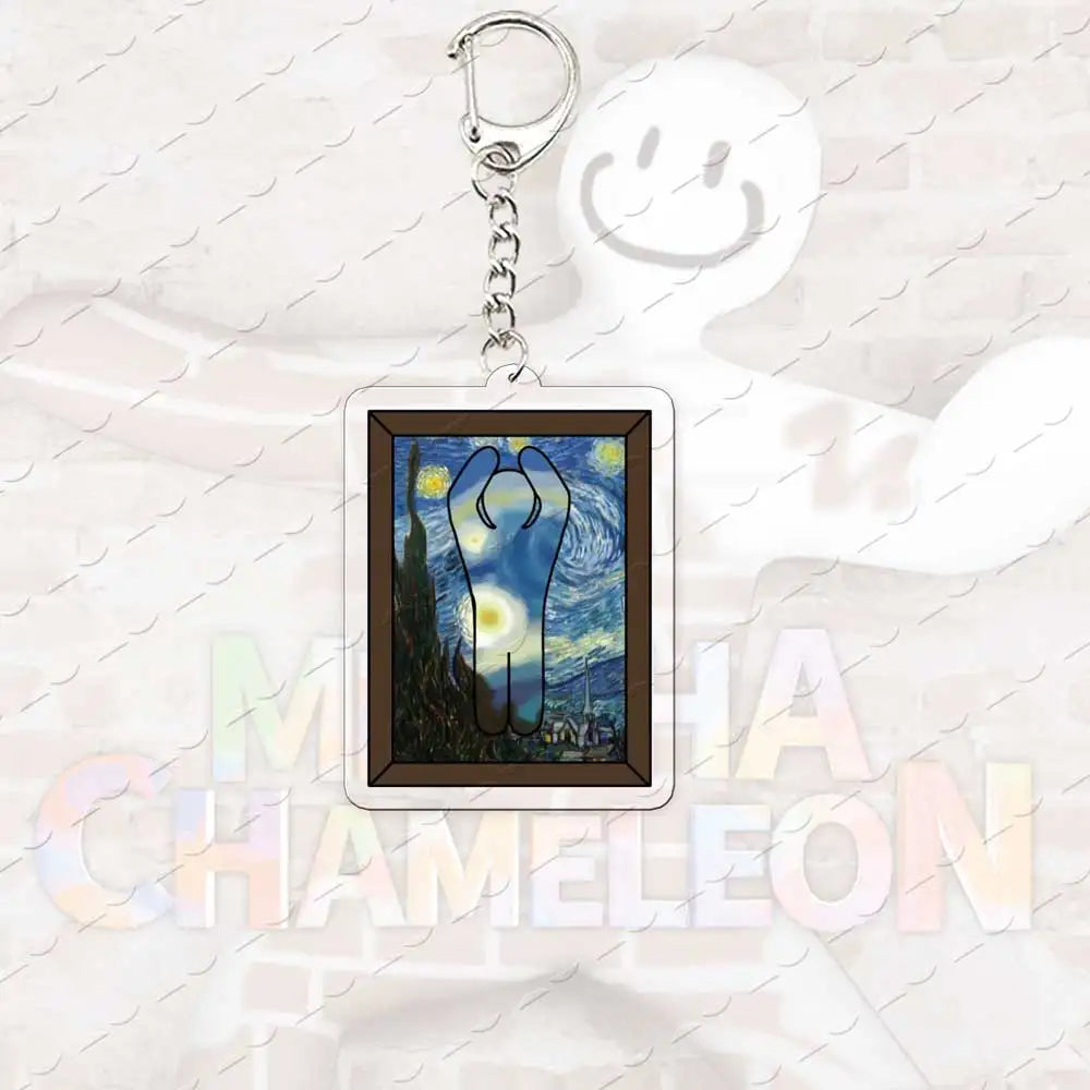 MECCHA CHAMELEON Keychain – 8 Game Character Bag Charms